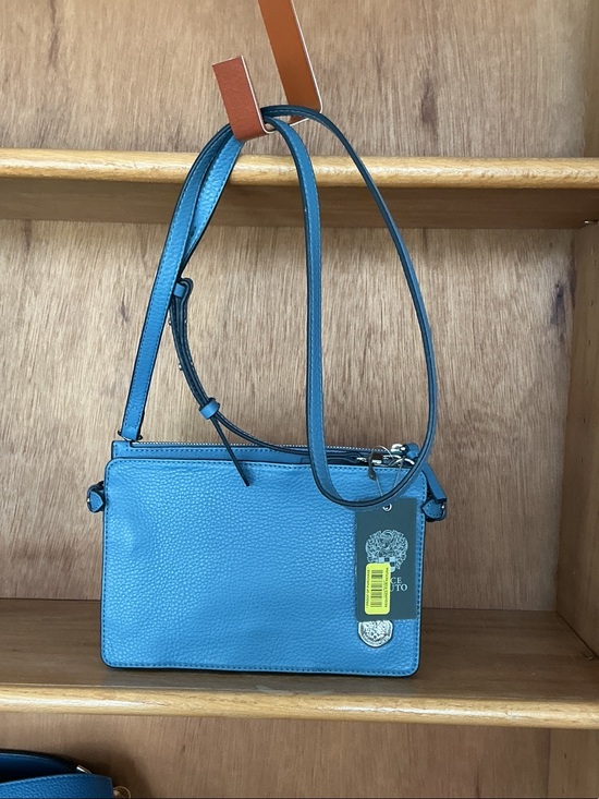 Vince Camuto Handbags - Vince Camuto Teal Pebbled Leather Crossbody